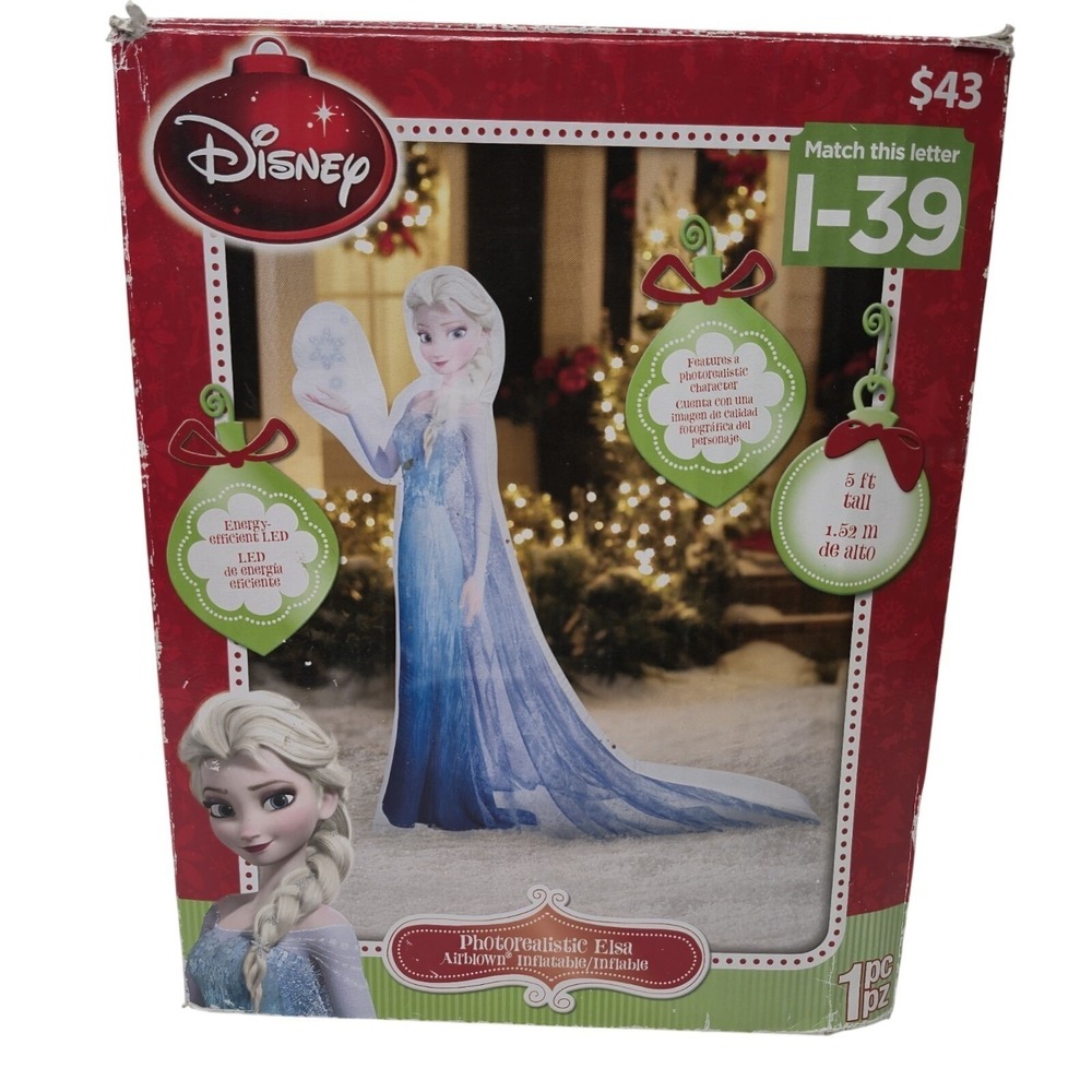 Disney Frozen Elsa Photorealistic Christmas Party Inflatable 5ft Gemma CLEAN!